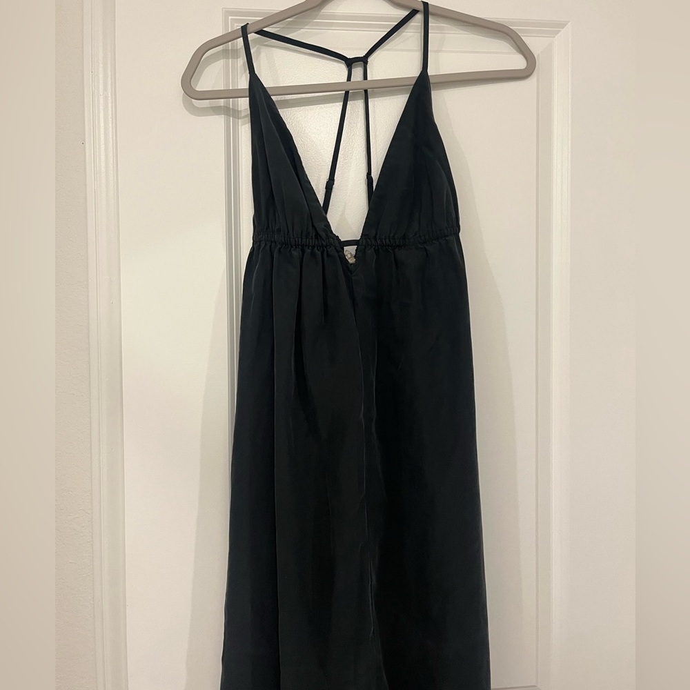 silence + noise Black Maxi Dress with Strappy Back